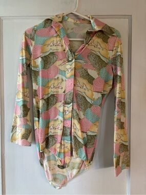 Novelty vintage bodysuit